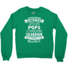Super Cool Pops Of A Freaking Awesome Grandson Crewneck Sweatshirt
