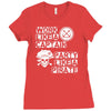 work like a captain party like a pirate Ladies Fitted T-Shirt