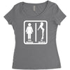 your girlfriend vs my girlfriend funny pub jokr  impress your friends! Women's Triblend Scoop T-shirt