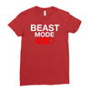 beast mode activated Ladies Fitted T-Shirt
