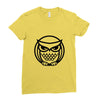 owl  (6) Ladies Fitted T-Shirt
