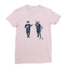 fist bump for liberty Ladies Fitted T-Shirt
