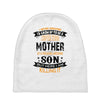 Super Cool Mother Of A Freaking Awesome Son Baby Beanies