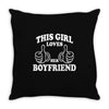 This Girl Loves her Boyfriend Throw Pillow