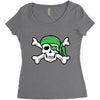 irish pirate Women's Triblend Scoop T-shirt