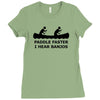 funny t shirt cool t shirt funny shirt geeky tshirt canoe nerd t shirt Ladies Fitted T-Shirt