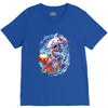 octopus vs shark V-Neck Tee