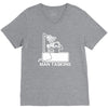 man tasking V-Neck Tee