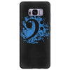 bass clef in blue Samsung Galaxy S8 Plus