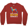 boxers support autism awareness Crewneck Sweatshirt