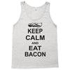 keep calm and eat bacon t shirt funny parody meat tee food pig hog bre Tank Top