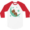 brown sleep 3/4 Sleeve Shirt
