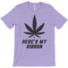 Support Melanoma Cancer Awareness With A Black Cannabis Leaf T-Shirt