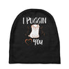 i puggin love you Baby Beanies
