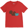 coffe squirrel V-Neck Tee