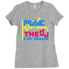 music is my drug Ladies Fitted T-Shirt