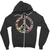adesivo peace no worries &amp; shocker Zipper Hoodie
