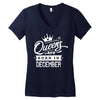 Queens Are Born In December Women's V-Neck T-Shirt