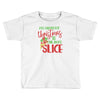 pizza christmas humor Toddler T-shirt
