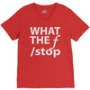 what the f stop V-Neck Tee