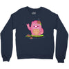 mrs yetti and her poops Crewneck Sweatshirt