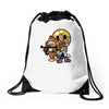 mario solo Drawstring Bags