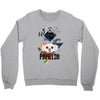 who loves papillon Crewneck Sweatshirt