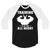 Training to be Like All Might 3/4 Sleeve Shirt