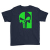 mad engine marvel brand punisher scar glow in the dark Youth Tee