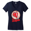 retro vespa red ideal birthday present or gift Women's V-Neck T-Shirt