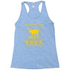 ugly sweater party beer bear funny Racerback Tank