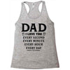 I Love You Dad Racerback Tank