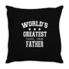 worlds greatest farter funny fathers day Throw Pillow