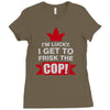 frisk cop leo police wife Ladies Fitted T-Shirt