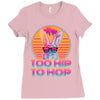 Too Hip To Hop  Bunny Easter Ladies Fitted T-Shirt