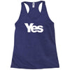 vote yes for scotland scottish independence Racerback Tank