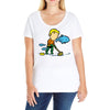 part time job   aquarium Ladies Curvy T-Shirt