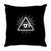 all seeing eye Throw Pillow