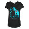 t rex diet Maternity Scoop Neck T-shirt