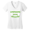 I Love Someone with Lymphoma Cancer to The Moon and Back to Infinity Women's V-Neck T-Shirt