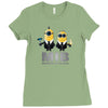 despicable me minions men in black Ladies Fitted T-Shirt