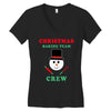 christmas baking team crew snowman Women's V-Neck T-Shirt