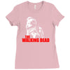 the walking dead tv show daryl dixon with bandana zombies Ladies Fitted T-Shirt