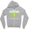 vegan mom's are superheroes! Zipper Hoodie
