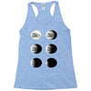 the phases of the moon of laika dog Racerback Tank