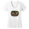 where the halflings are Women's V-Neck T-Shirt