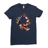 American Flag Q Ladies Fitted T-Shirt