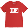 1 up funny video game V-Neck Tee