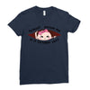 October Peeking Out Asian Baby Girl Ladies Fitted T-Shirt