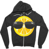 Lemon with Glasses Zipper Hoodie